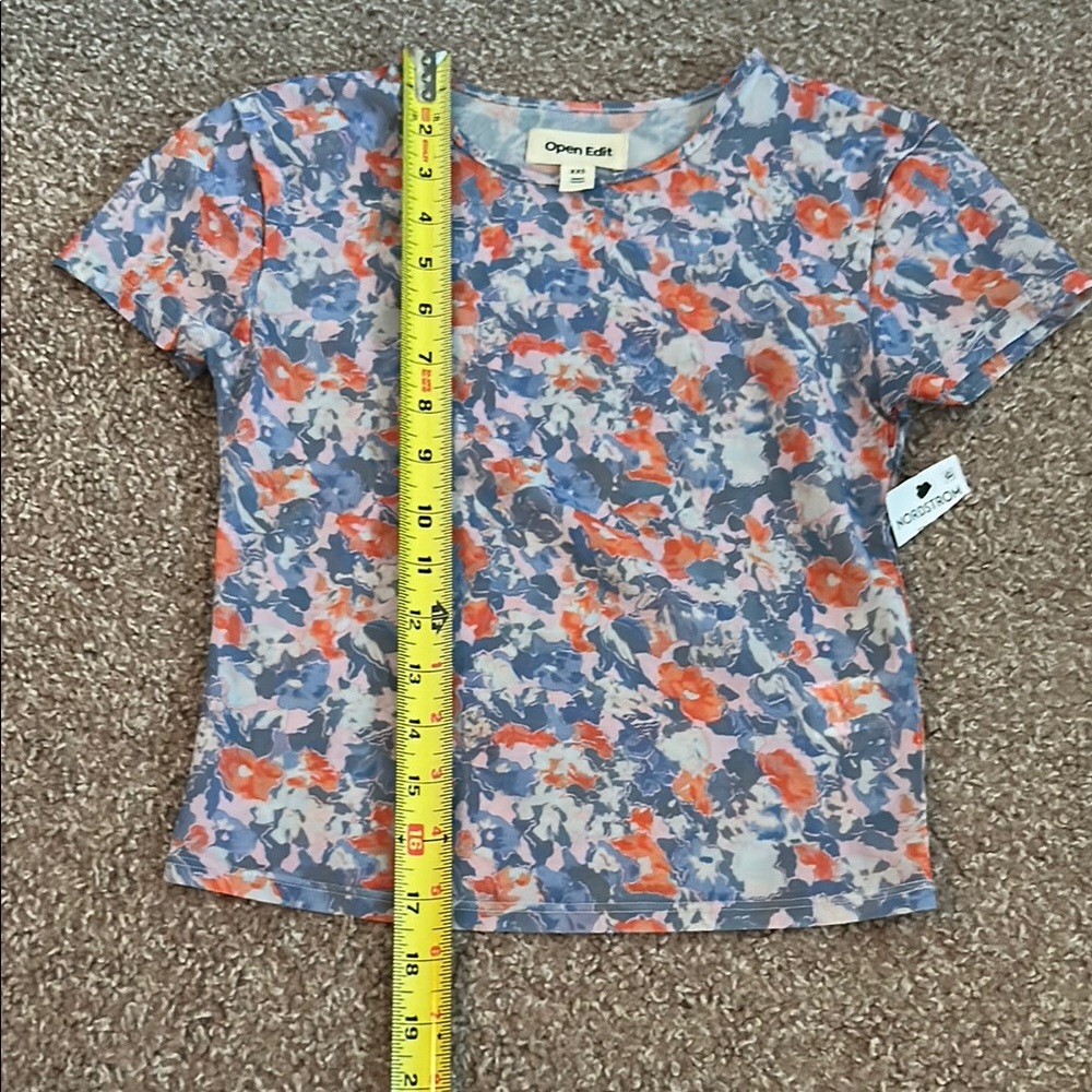 Open Edit Floral T-Shirt - Picture 2 of 7